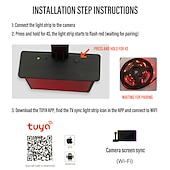Χαμηλού Κόστους Έλεγχος μέσω WiFi-rgbic led φως λωρίδα κάμερας τηλεόρασης συγχρονισμός οθόνης τηλεόρασης εφαρμογή wifi συγχρονισμός μουσικής παιχνίδι υπνοδωμάτιο τηλεόραση φόντου φωτός περιβάλλοντος Shustar