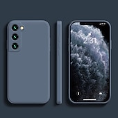 お買い得  サムスン用ケース-Samsung Galaxy S24 S23 S22 S21 S20 Plus Ultra S9 Plus A12 A32 A52 A13 S25 Ultra用電話ケース リキッドシリコンケース スリム 耐キズ ソフトエッジ ソリッドカラードシリカゲル