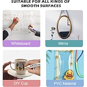 preiswerte Bis zu 30 $-Magic Water Painting Pen, 12 Farben Magic Floating Ink Pen Kit Set, Löschen von Whiteboard-Markern, Doodle Water Pens, tolle Idee für Kinder, Jungen, Mädchen, Erwachsene