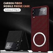 お買い得  サムスン用ケース-Samsung Galaxy Z Flip 6 Z Flip 5 Z Flip 4 Z Flip 3 用 Magsafe フリップ 磁気フルボディ保護ライン/ウェーブ PC