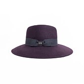 billige Festhatter-Hatter Ull Fedora Solhatt Avslappet Ferie Retro Rød Klassisk Britisk Med Ren Farge Tvinning Hodeplagg Hodeplagg