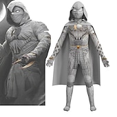 cheap Boys&#039; Costumes-Moon Knight Avengers Outfits Masquerade Men&#039;s Boys Movie Cosplay Cosplay Costume Party Gray Leotard / Onesie Masquerade Polyester World Book Day Costumes