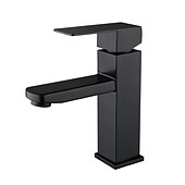 abordables Robinets de lavabo-robinet d&#039;évier de salle de bain, finitions électrolytiques / peintes classiques en acier inoxydable ensemble central robinets de bain à un trou à une poignée
