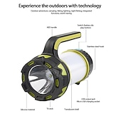 cheap Camping Lights-LED Camping Lights Outdoor 30W Waterproof COB Multiple Use White Red 3.7 V Outdoor Lighting 41 LED Beads