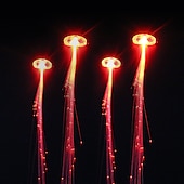 abordables cotillons-Lot de 10 jouets lumineux LED clignotants optiques lumières de cheveux LED clignotant LED jouets lumineux barrettes pour la fête