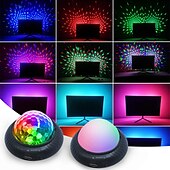 halpa esitysvalot-led disco pallo lavan valot ufo 9 väriä dmx kristalli taikapallo lavan valotehosteet dj bileet jouluääni aktivoivat valot