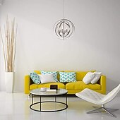 economico Luci a sospensione-45cm ciondolo lanterna design lampada a sospensione metallo galvanico finiture verniciate led 220-240v