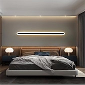 economico Luci da parete-Lightinthebox Lampada da Parete Lunga Minimalista, Lampada da Parete Moderna a LED da 40 cm/60 cm, Lampada da Parete per Soggiorno, Camera da Letto, Comodino, Lampada da Parete per Interni in