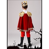 cheap Boys&#039; Costumes-Prince Charming Coat Pants Outfits Boys Movie Cosplay Classic &amp; Timeless Elegant &amp; Luxurious Blue White Coat Pants Belt Halloween Carnival Masquerade / Tiaras / Tiaras World Book Day Costumes