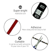 זול אורות רצועת USB-אורות usb led פס אורות rgb צבע בר אור 14-95 אינץ&#039; תאורת טלויזיה אחורית tit כולל 24 מפתחות ir 17 מפתח rf בקר מחשב תצוגת מחשב חדר שינה משחק חדר שינה אווירה אור dc5v