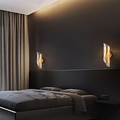 お買い得  室内ウォールライト-モダンなシンプルなゴールド led ウォール ライト リビング ルーム ベッドルーム ベッドサイド ウォール ランプ 90-264v