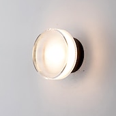 cheap Indoor Wall Lights-Modern Bedroom Bedside Staircase Corridor TV Background Wall Light Designer Model Room Round Night Light