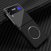 お買い得  サムスン用ケース-Samsung Galaxy Z Flip 6 Z Flip 5 Z Flip 4 Z Flip 3 用 Magsafe フリップ 磁気フルボディ保護ライン/ウェーブ PC