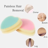 cheap Bathroom Gadgets-Magic Painless Hair Removal Depilation Sponge Pad Remove Hair Remover Women Hair Remover Sponge Effective Skin Care
