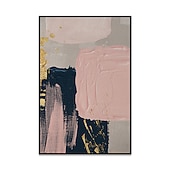 cheap Abstract Paintings-Oil Painting Hand Painted Vertical Abstract Modern Rolled Canvas (No Frame)