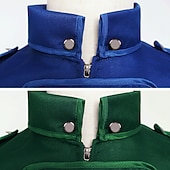 ieftine Îmbrăcăminte exterioară-Retro / vintage Punk și gotic Medieval Geacă Mascaradă Σμόκιν Vampiri Doctorul ciumei Stil Oficial Stil Vintage Mată Costume de fancy Pentru femei Steampunk Crăciun Halloween Carnaval Petrecere