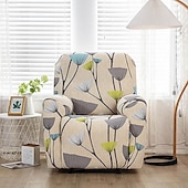 cheap Recliner Chair Cover-Recliner Covers Slipcovers Super Stretch Floral Printed Sofa Couch Cover Non Slip 1 Seater Lazy Boy Chair Covers Furniture Protector with Side Pocket for Living Room