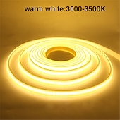 billiga COB Strip Lights-cob ledstrips, 360 lysdioder/m vattentät utomhusdekor, flexibelt ljusband med hög ljusstyrka, 3000k/4000k/6000k, 220v