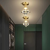cheap Unique Chandeliers-10cm Ceiling Light Unique Design Ceiling Lights Copper Brass Modern 220-240V