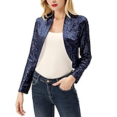 billige bryllup gjesteomslag-Kvinne Wrap Bolero Kåper  Jakker Funkler  Skinner Lange Ermer Paljetterte Bryllup Gjest Wraps Med Glitter Bryllup Alle Årstider Kjole Å Imponere