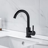 economico Rubinetti per lavandino bagno-rubinetto lavabo bagno - girevole / classico acciaio inox / finiture verniciate rubinetti vasca monocomando monoforo centroset