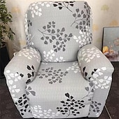 cheap Recliner Chair Cover-Recliner Covers Slipcovers Super Stretch Floral Printed Sofa Couch Cover Non Slip 1 Seater Lazy Boy Chair Covers Furniture Protector with Side Pocket for Living Room