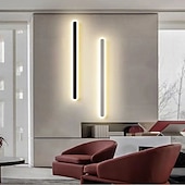 economico Luci da parete-Lightinthebox Lampada da Parete Lunga Minimalista, Lampada da Parete Moderna a LED da 40 cm/60 cm, Lampada da Parete per Soggiorno, Camera da Letto, Comodino, Lampada da Parete per Interni in