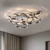 cheap Ceiling Lights &amp; Fans-80 cm Ceiling Light LED Crystal Stainless Steel Designer Art Electroplated Modern 220-240V