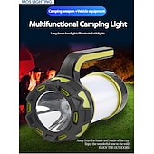 cheap Camping Lights-LED Camping Lights Outdoor 30W Waterproof COB Multiple Use White Red 3.7 V Outdoor Lighting 41 LED Beads