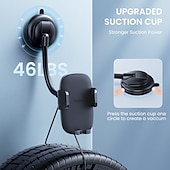 cheap Car Holder-Car Phone Holder Mount [Flexible Gooseneck Long Arm] Phone Mount for Car Holder Dashboard Windshield [Washable Strong Suction Cup] Cell Phone Holder Car Mount for All iPhone Android