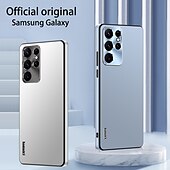 abordables Coques Samsung-Coque de téléphone pour Samsung Galaxy S23 S22 S21 Plus Ultra arrière en plastique dépoli étui complet protecteur contre la poussière en TPU PC métal de couleur unie