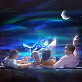 abordables lumières de projecteur de galaxie d&#039;étoile-aurora galaxy projecteur lumière projection d&#039;étoiles avec haut-parleur de musique projecteur de veilleuse avec lune projecteur d&#039;aurores boréales pour chambre/salle de jeux/home cinéma/plafond