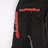 voordelige Bodems-Punk &amp; Gothic Y2K jaar 2000 Broeken Gemaskerd Bal Pittige Meisjes Dames Carnaval Maskerade Broeken