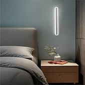 economico Luci da parete-Lightinthebox Lampada da Parete Lunga Minimalista, Lampada da Parete Moderna a LED da 40 cm/60 cm, Lampada da Parete per Soggiorno, Camera da Letto, Comodino, Lampada da Parete per Interni in