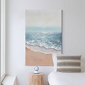 kézzel készített olajfestmény vászon fali művészeti dekoráció absztrakt tengeri tájkép festmény tenger lakberendezéshez hengerelt keret nélküli, nyújtatlan festmény olcso Tájképek-kézzel készített olajfestmény vászon fali művészeti dekoráció absztrakt tengeri tájkép festmény tenger lakberendezéshez hengerelt keret nélküli, nyújtatlan festmény