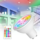 お買い得  スマートライト-gu10 led スポット電球 5 w 色がリモート rgb ホワイト メモリ ムード アンビエンス ライティングで変化