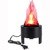 economico Luci decorative-luci di halloween led falso fuoco fiamma luce 3d tremolante fuoco fiamma elettronica fiamma luce di notte prop simulata fiamma lampada prop per halloween natale decorazione del partito al coperto