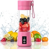 levne Kuchyňské spotřebiče-přenosný mixér osobní mixér s USB dobíjecím mini mixérem na ovocné šťávy mixér osobní velikosti na smoothie a koktejly mini odšťavňovač cestovní šálek 380 ml ovocné šťávy