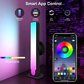 お買い得  スマートライト-RGB LEDスマートライトバーWiFi Bluetoothデスクトップ背景雰囲気ライト音楽同期TV壁コンピューターゲーム寝室ナイトライトShustar