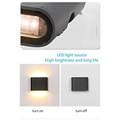 cheap Outdoor Wall Lights-Lightinthebox 6W 480lm Led Wall Light Simple / Modern /Up down led Stair Bedside Lamp Bedroom Reading Wall Lamp Porch Stair Decoration Light AC85-265V