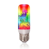 billiga LED-klotlampor-4 st led eld flamma glödlampa 4 lägen dynamisk flimmer effekt lampa gravitationssensor för inomhus utomhus hem party dekoration