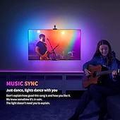 Χαμηλού Κόστους Έλεγχος μέσω WiFi-rgbic led φως λωρίδα κάμερας τηλεόρασης συγχρονισμός οθόνης τηλεόρασης εφαρμογή wifi συγχρονισμός μουσικής παιχνίδι υπνοδωμάτιο τηλεόραση φόντου φωτός περιβάλλοντος Shustar