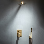 abordables Robinets de douche-Robinet de douche, robinet de douche Système de pommeau de douche à effet pluie - Douchette incluse