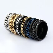 economico Anelli-anello fidget anello spinner hip pop fashion band ring street gold titanium acciaio trendy 1pz