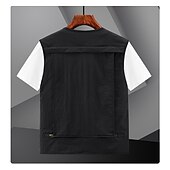 voordelige Gilets-Voor heren Vissersvest Wandelvest Kleding Bovenlichaam Buiten Ademend Lichtgewicht Multi Pocket Comfortabel Zwart blauw Grijs Vissen Klimmen Kamperen / wandelen / grotten verkennen