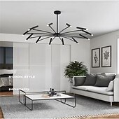 economico Luci a sospensione-Fuochi d&#039;artificio a soffitto rotante, 12/24 luci 39 &quot;/51&quot; lampada da soffitto a puntatore creativo per soggiorno, moderna plafoniera a led da incasso, luci di fuochi d&#039;artificio