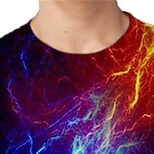 billiga Pojkens 3D Vision &amp; Geometri-Pojkar 3D Grafisk T-shirt Långärmad 3D-tryck Höst Vinter Aktiv Sport Mode Barn 3-12 år Utomhus Dagligen Normal