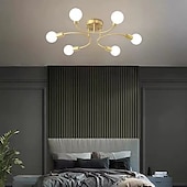 cheap Ceiling Lights-Golden Bedroom Ceiling Lamp Creative Multi Head Simple Living Room Dining Room Lamp Household Led Main Lamp