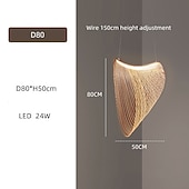 billige Pendellys-80cm sirkel / rund design pendel lys tre led moderne 220-240v