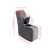 cheap Recliner Chair Cover-Additional Console Recliner Covers for The L Shape Sectional Burgundy Recliner Sofa Covers Velvet Stretch Additional Console Cover for Reclining L Shape Sofa Cover Thick Soft Washable